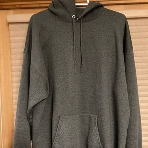 Cozy, sweatshirt with hood.